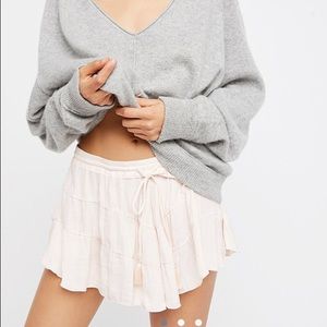 NWT Free People Flirty Short in Champagne